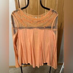 Free People Havana sands top in coral NWT